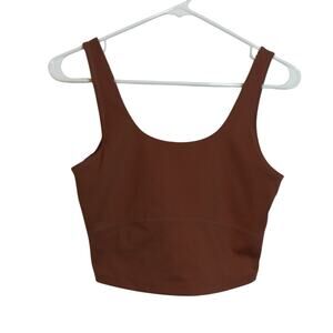 Cream Yoga Ali Bra Tank Rust Size M